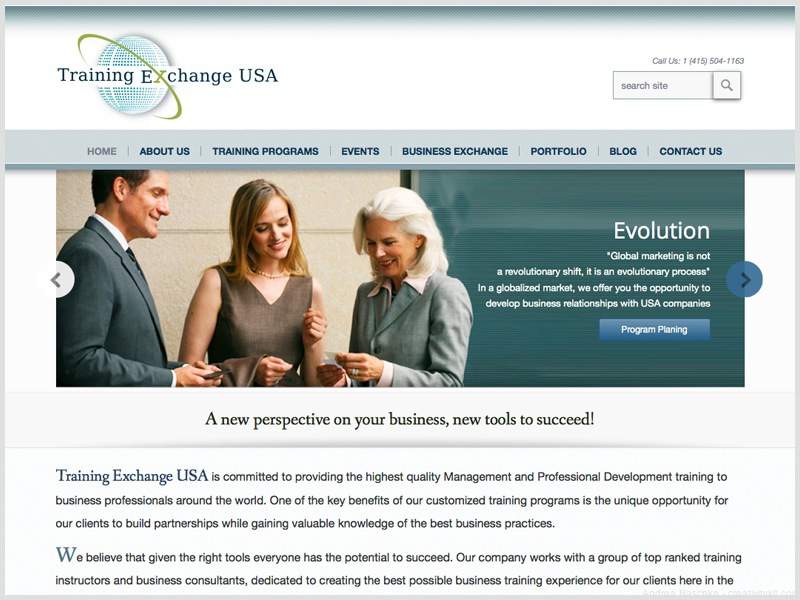 Training Exchange USA website
