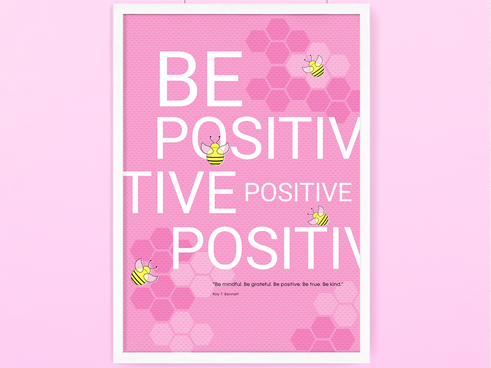 Inhouse Motivation Poster Be Positive