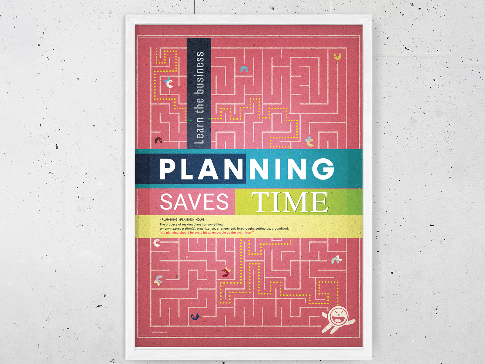 Inhouse Motivation Poster Planning Saves Time