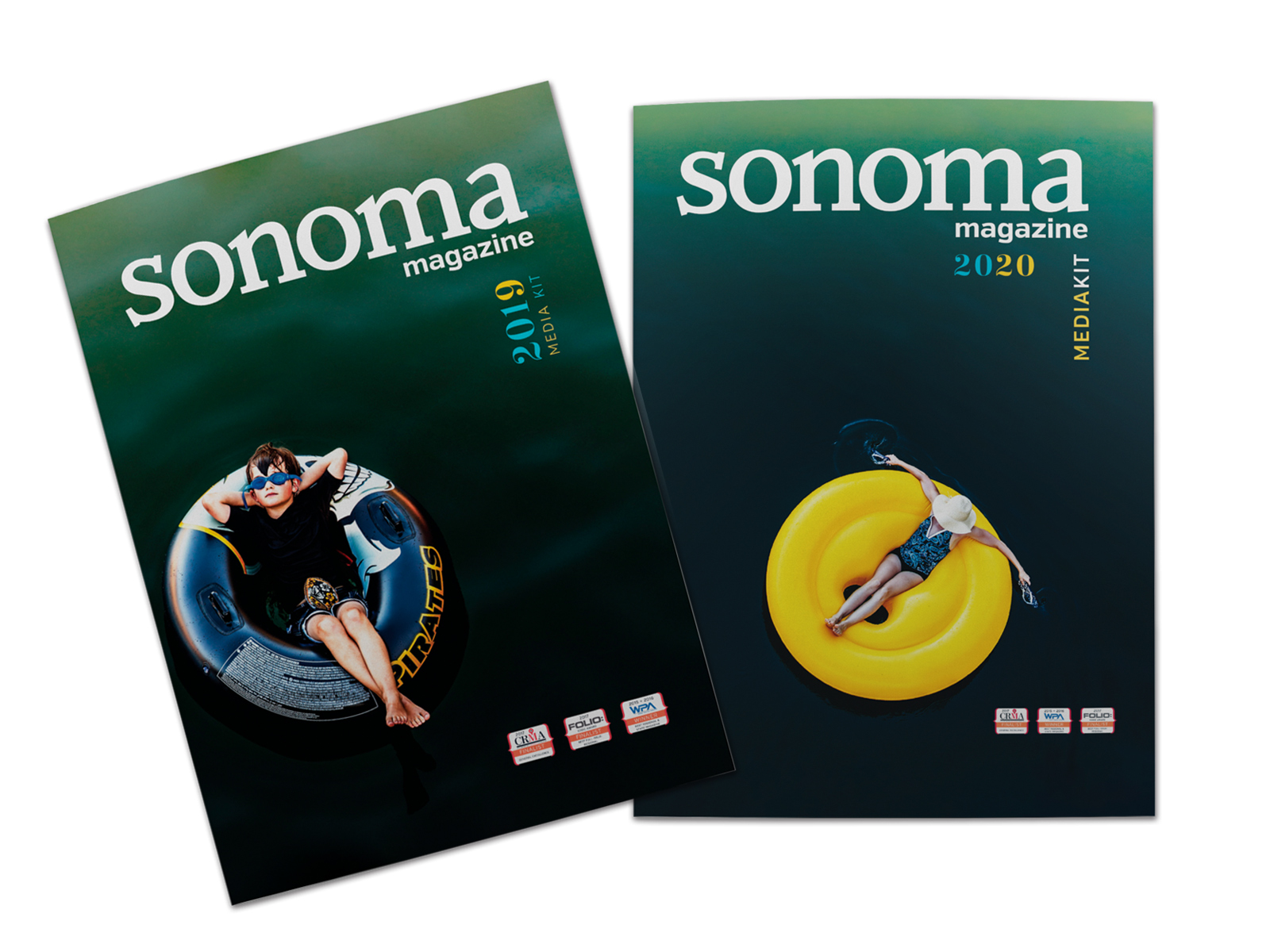 Sonoma Magazines 2019 & 2020 covers