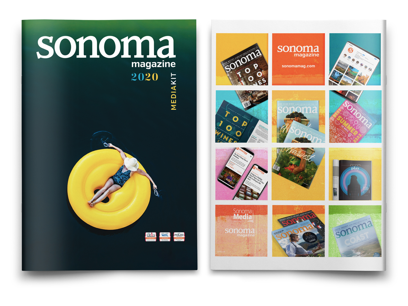 Sonoma Magazine 2020 cover & back