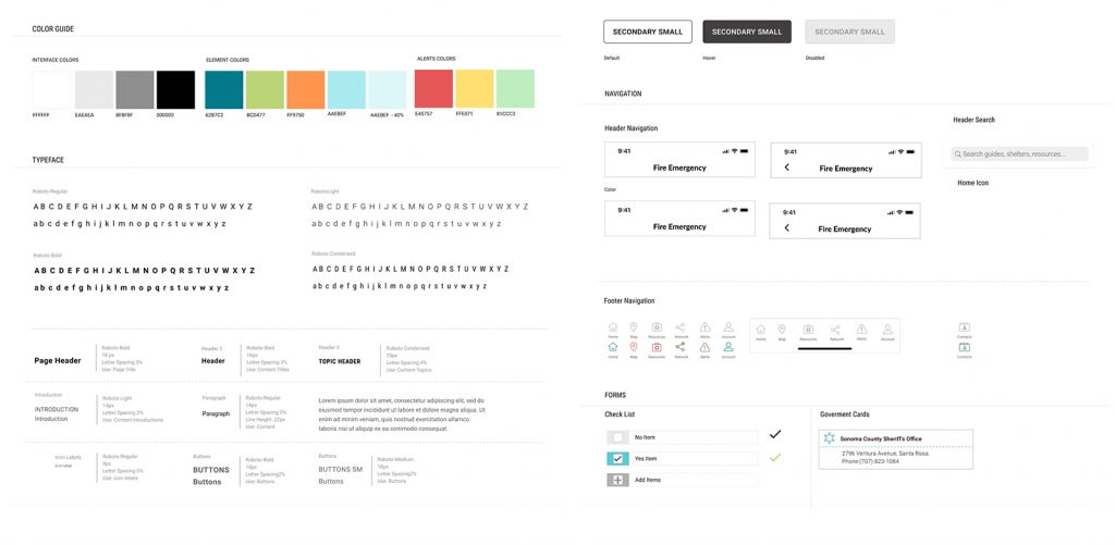 Fire Emergency App Style Guide