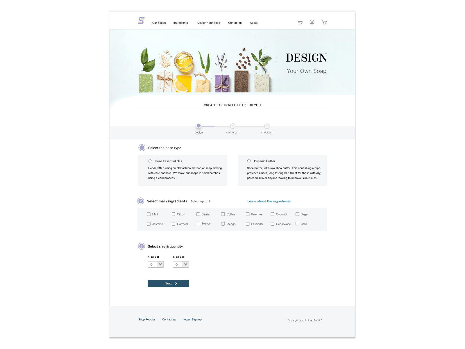Soap Bar Website Soap Design Desktop